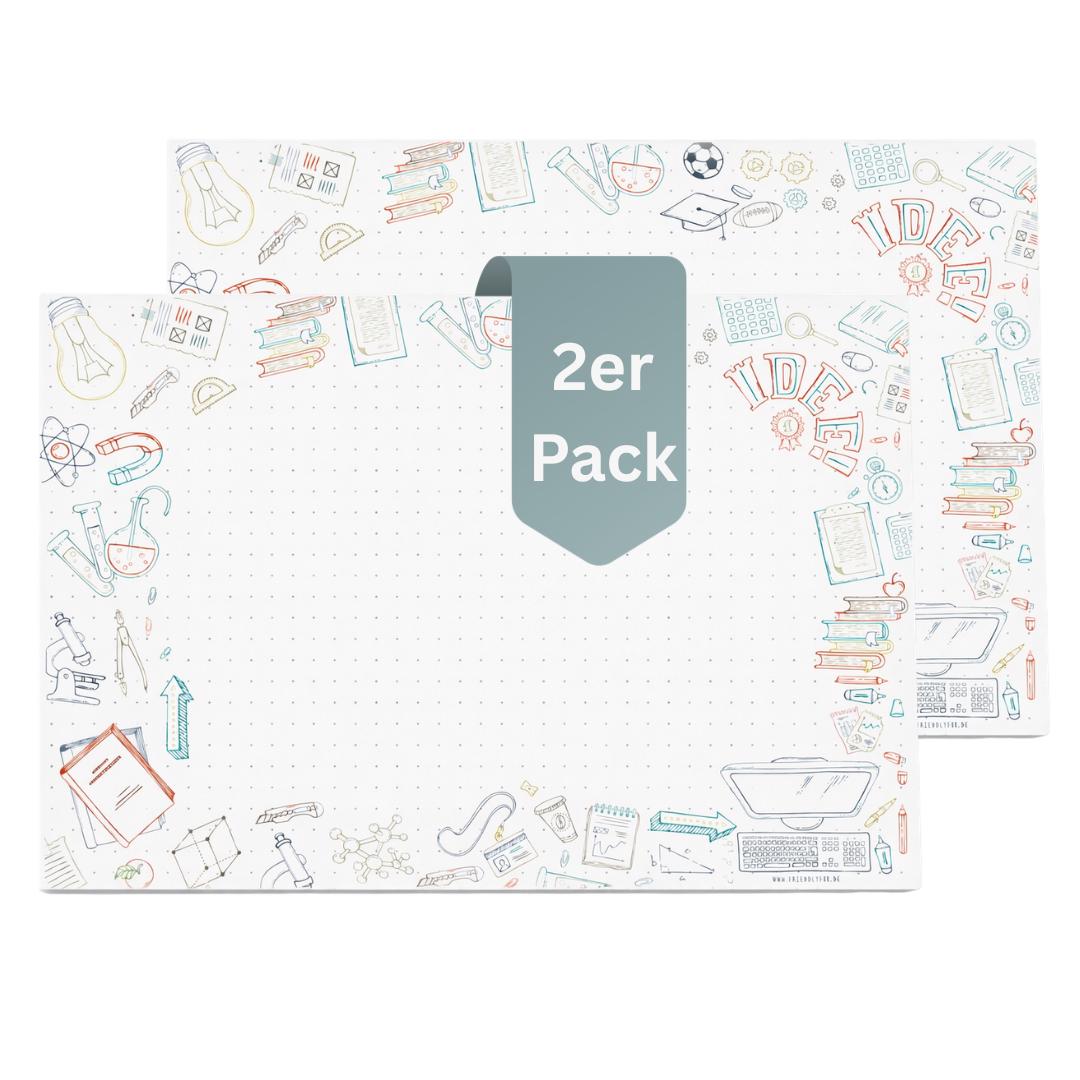 Friendly Fox Back to School Paper Desk Pad, DIN A2 Tear-off Paper ...