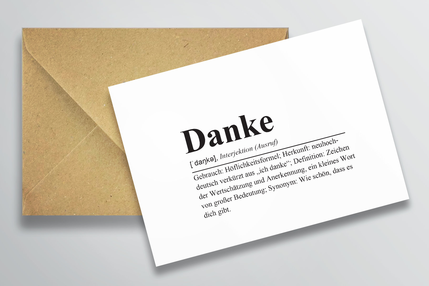 Danke Definition Dankeskarten 12 Dankeschön Karten Blanko | Etsy