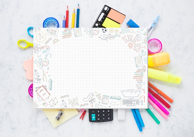 Back to School Schreibtischunterlage Papier XXL Notizblock ...