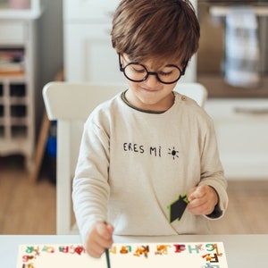 Kinder Schreibtischunterlage ABC, XXL Notizblock A2 Schreibunterlage ABC & Zahlen 1 10, Malunterlage Vorschulkinder Grundschule Bild 6