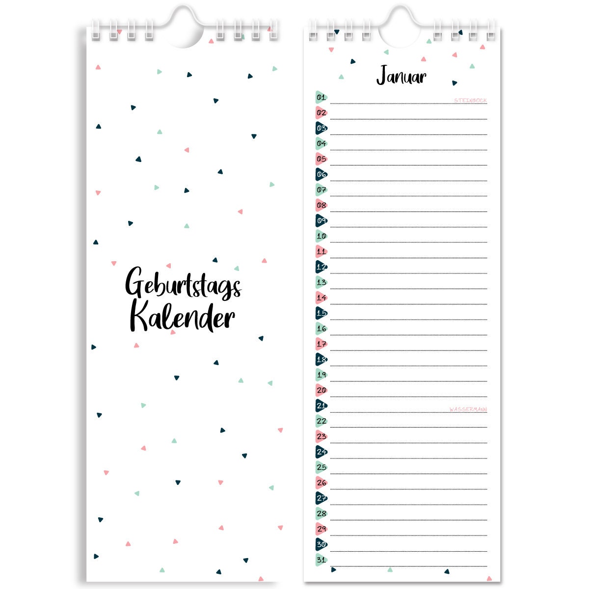 Friendly Fox Geburtstagskalender Jahresunabhängig DIN A4