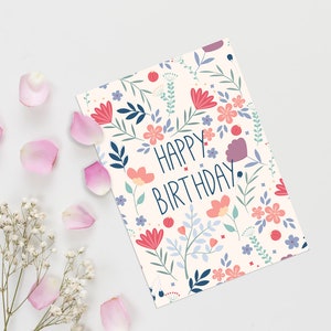 Cartes d'anniversaire Friendly Fox, 20x cartes de vœux d'anniversaire, cartes postales de joyeux anniversaire DIN A6, set 2 image 2