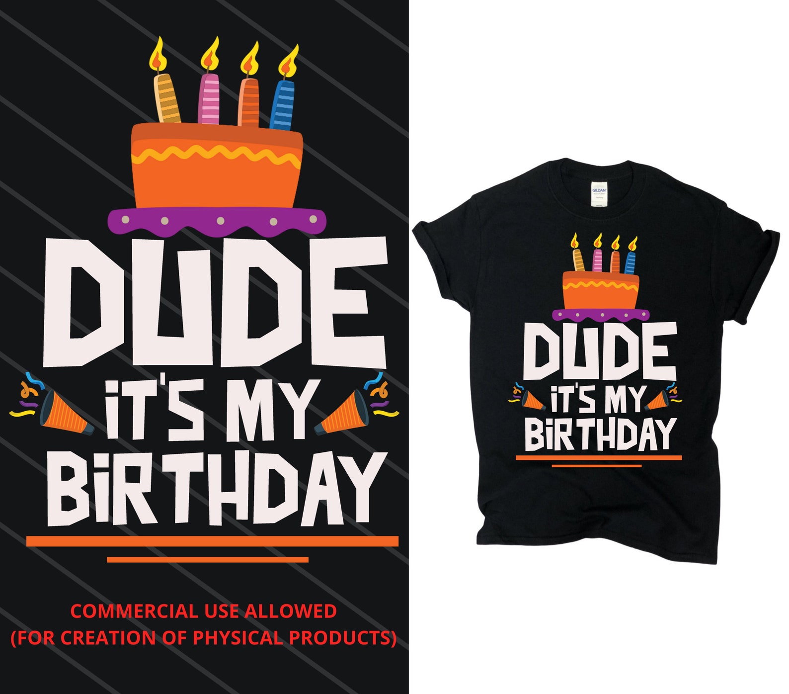 Dude It's My Birthday / Birthday Boy / Birthday Party / Etsy