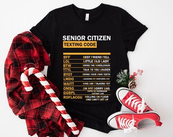 Senior Citizen Texting Code / Funny Retirement / Programming PNG Only. Clipart, Instant Download, Sublimation Graphics. Commercial Use