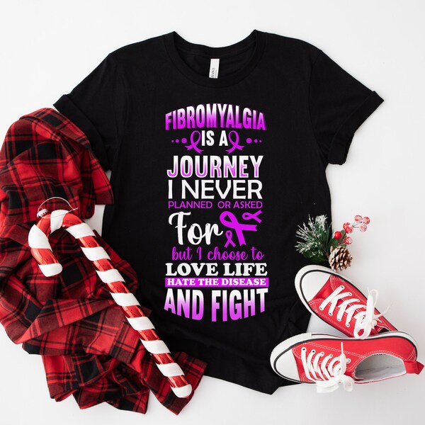 Fibromyalgia Is A Journey I Never Planned Or Asked / Fibromyalgia PNG Only. Clipart, Instant Download, Sublimation Graphics. Commercial Use