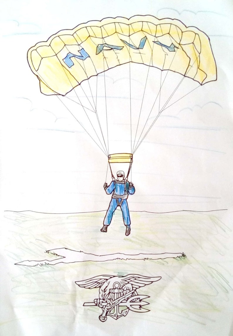Navy Seals Printable PDF Coloring Pages Instant Download, Super Sharp