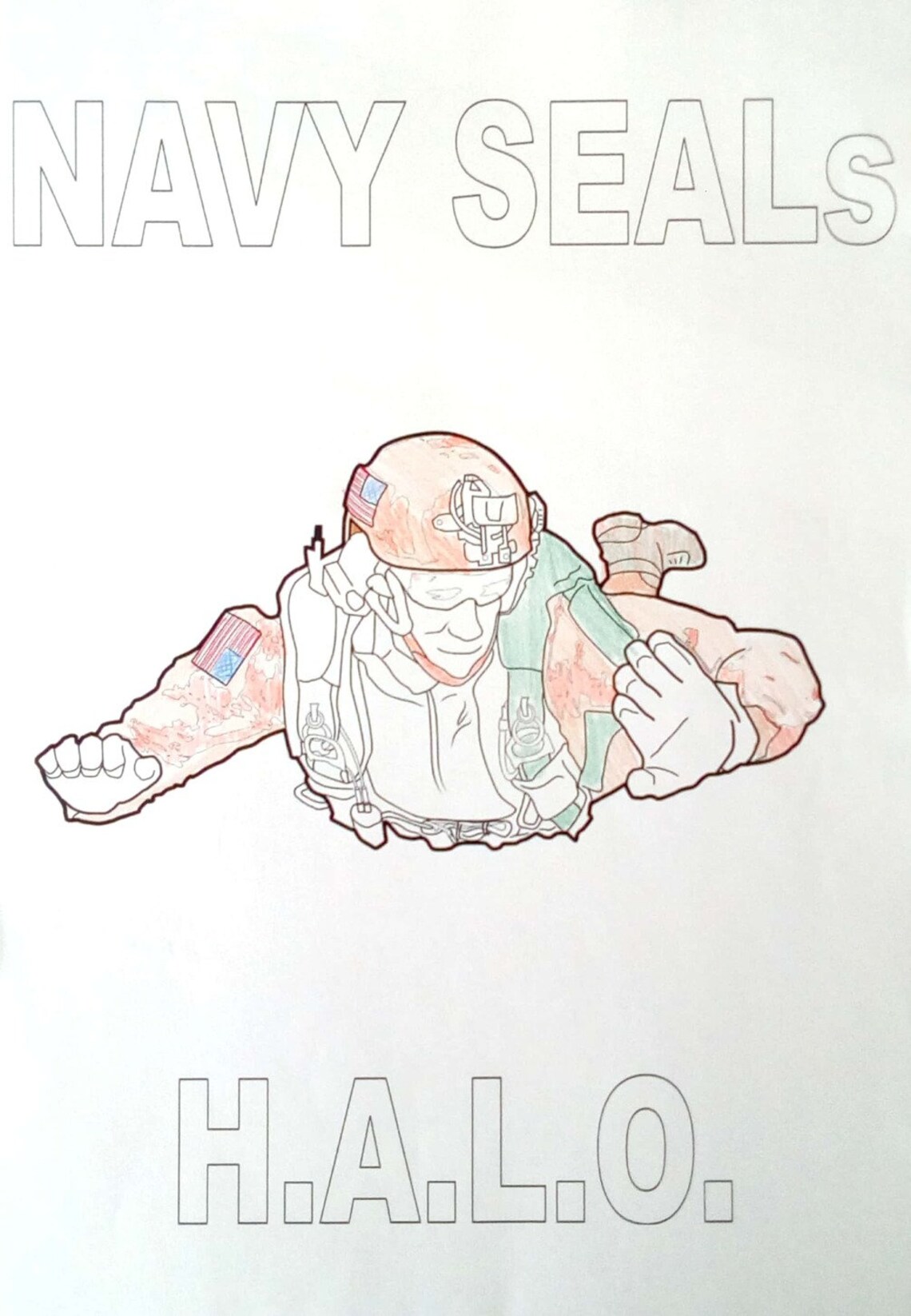 Navy Seals Printable PDF Coloring Pages! Instant Download, Super Sharp High-resolution Graphics ...