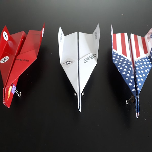 7x Paper Airplane Mega-Pack! Printable PDF Instant Download: Flying Tigers, Thunderbirds, Blue Angels, Red Baron &More! 8.5x11 and A4 sizes!