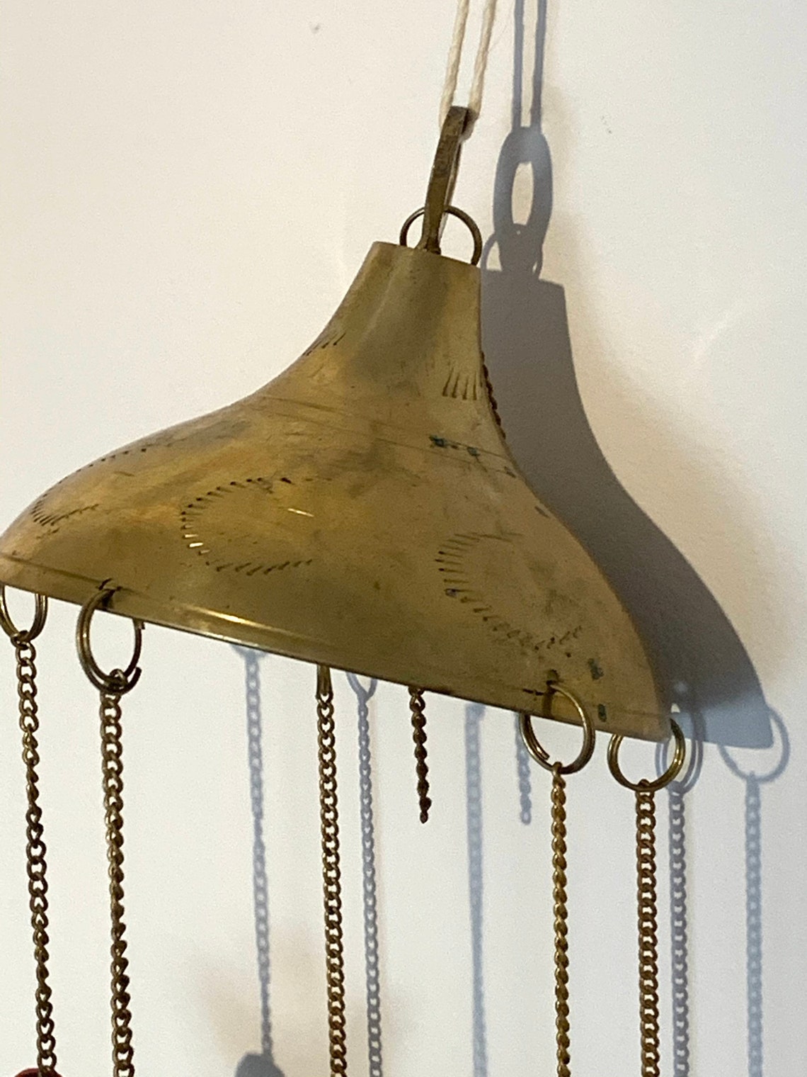Vintage Brass Wind Chimes Etsy