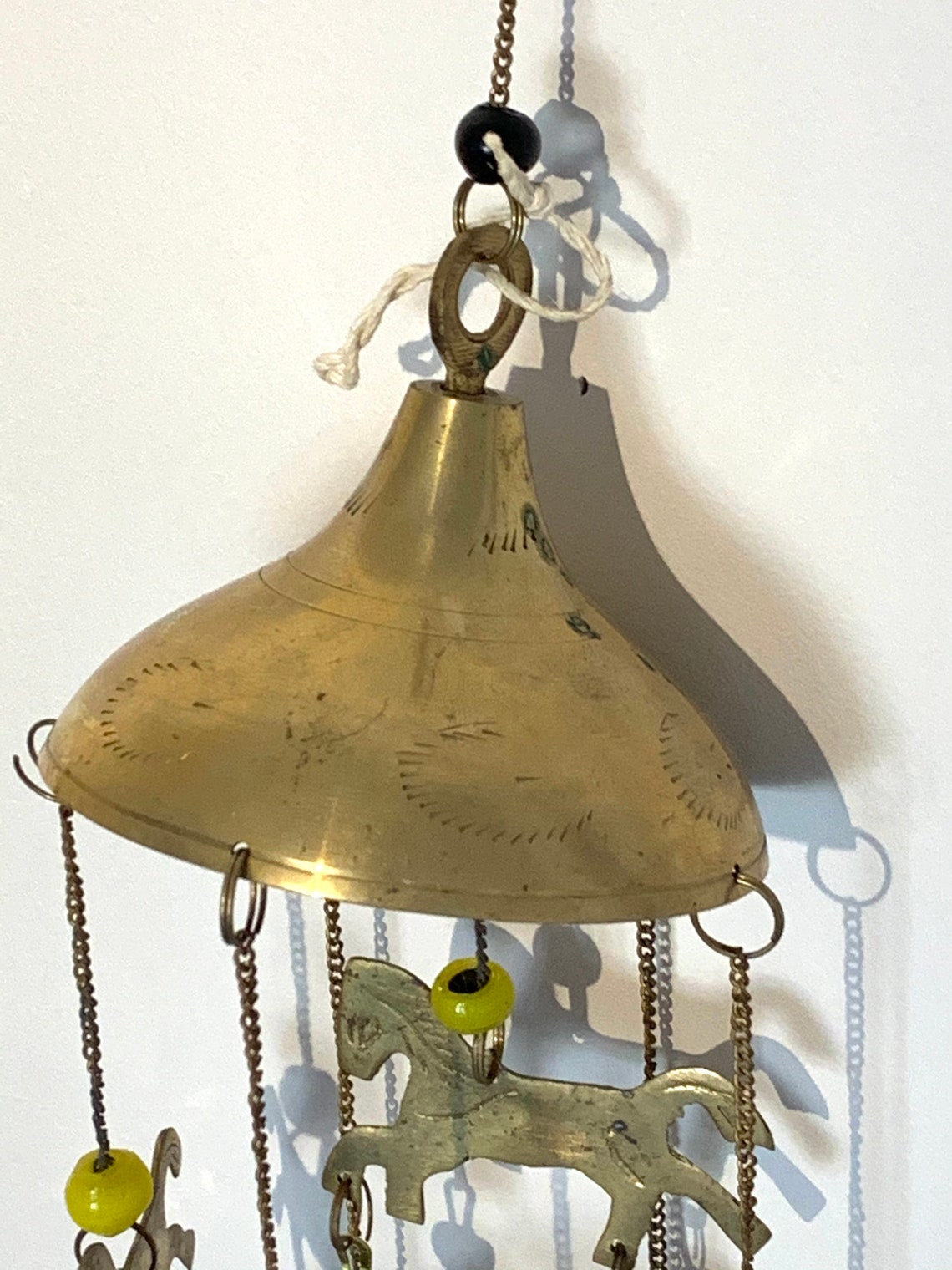 Vintage Brass Wind Chimes Etsy