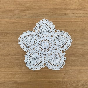 Vintage Cotton Crocheted Doily, Table Decoration