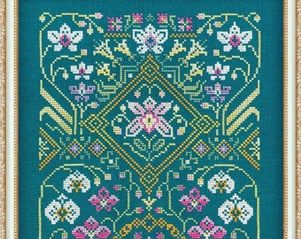 Cross Stitch "Orchids" OwlForest Embroidery beautiful colorful orchid flower sampler floral garden orchid collection Phalaenopsis Vanda