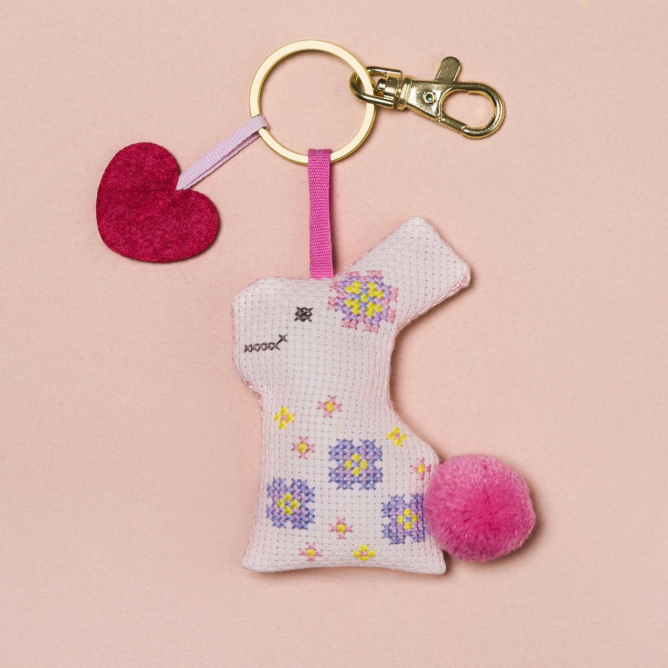 Embroidery Keychain Gifts, Cross Embroidery Keychain