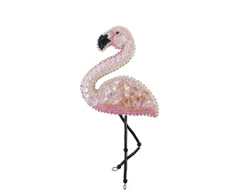 Beaded Brooch Kit, DIY jewelry kit, bird brooch, Hummingbird, Flamingo, Bird and Nest, beginner beading kit, fun craft, handmade gift kit