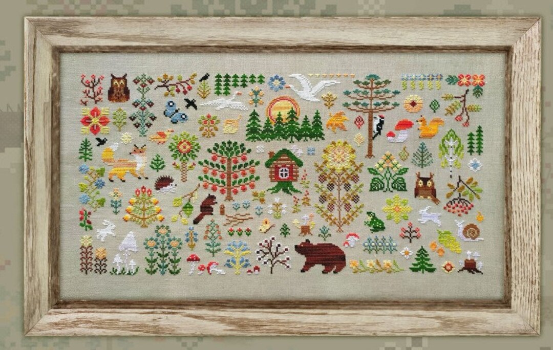 Cross Stitch Pattern Enchanted Forest OwlForest Etsy 日本
