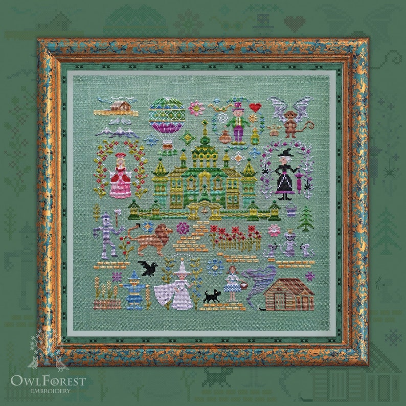 Ship from Max 84% OFF US Owlforest Embroidery specialty shop Cross Kit Stitch quot;Emera