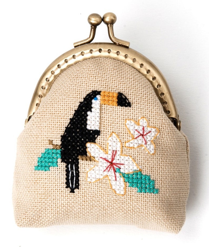 Clasp Purse Kit DIY purse kit cross stitch kit sewing craft Etsy