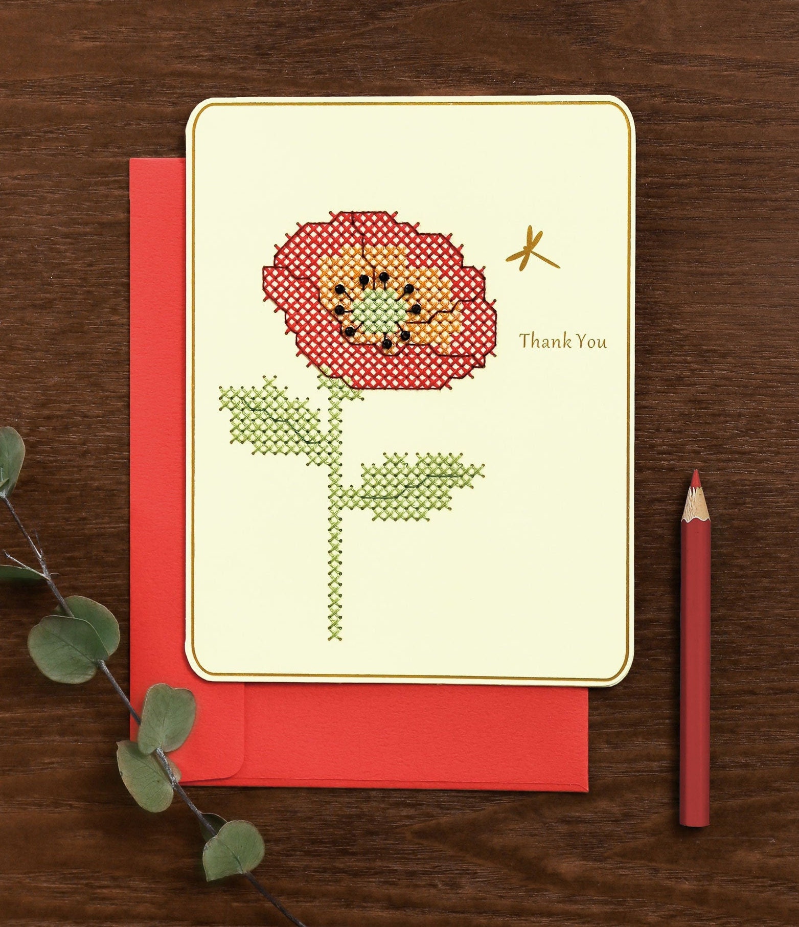 DIY Handmade Card Kit, unique cross stitch design, embroidery card