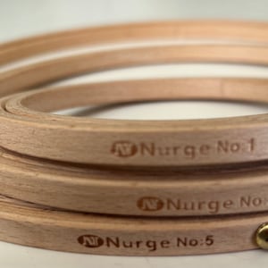Nurge embroidery hoops solid beech wood brass hardware hand polished superior quality 4&quot;, 6&quot;, 8&quot;, ship from USA