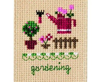 Counted Cross Stitch Bookmark Kit, cute ready-made bookmarks, fun beginner project, arts crafts kit, DIY craft kit, needlework, Xiu Crafts