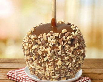 Caramel apple with Almonds