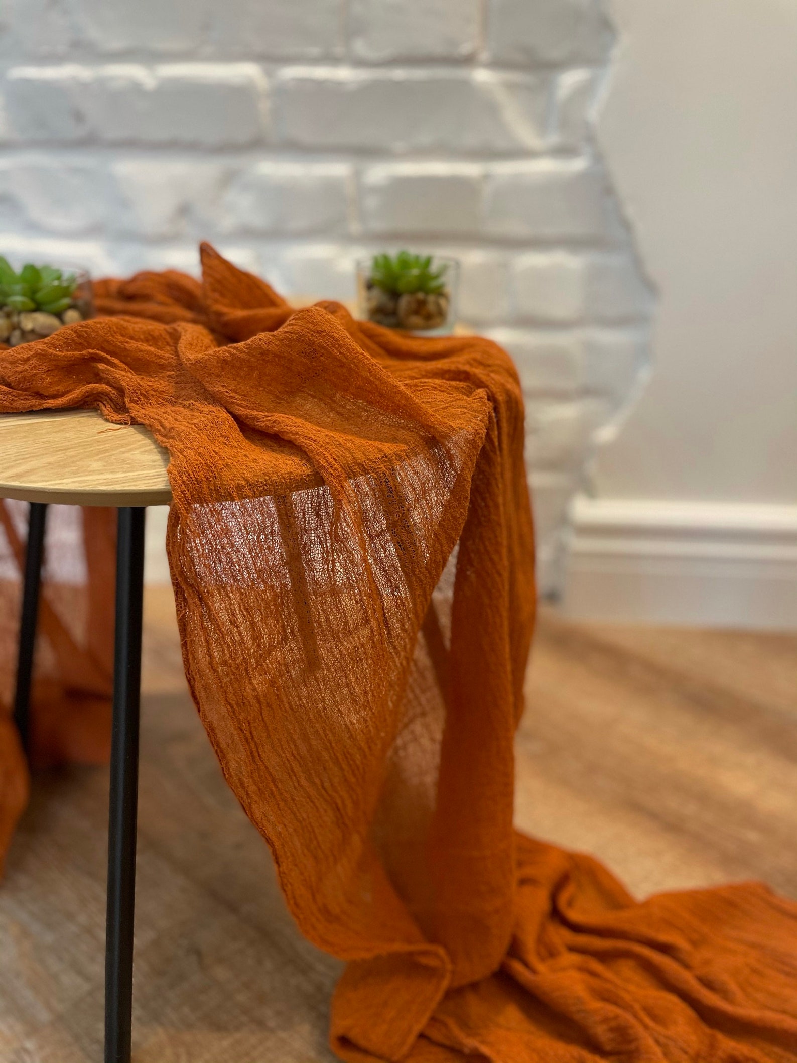 Terracota Cheese Cloth Runner Many Color Gauze Runner Chic Etsy