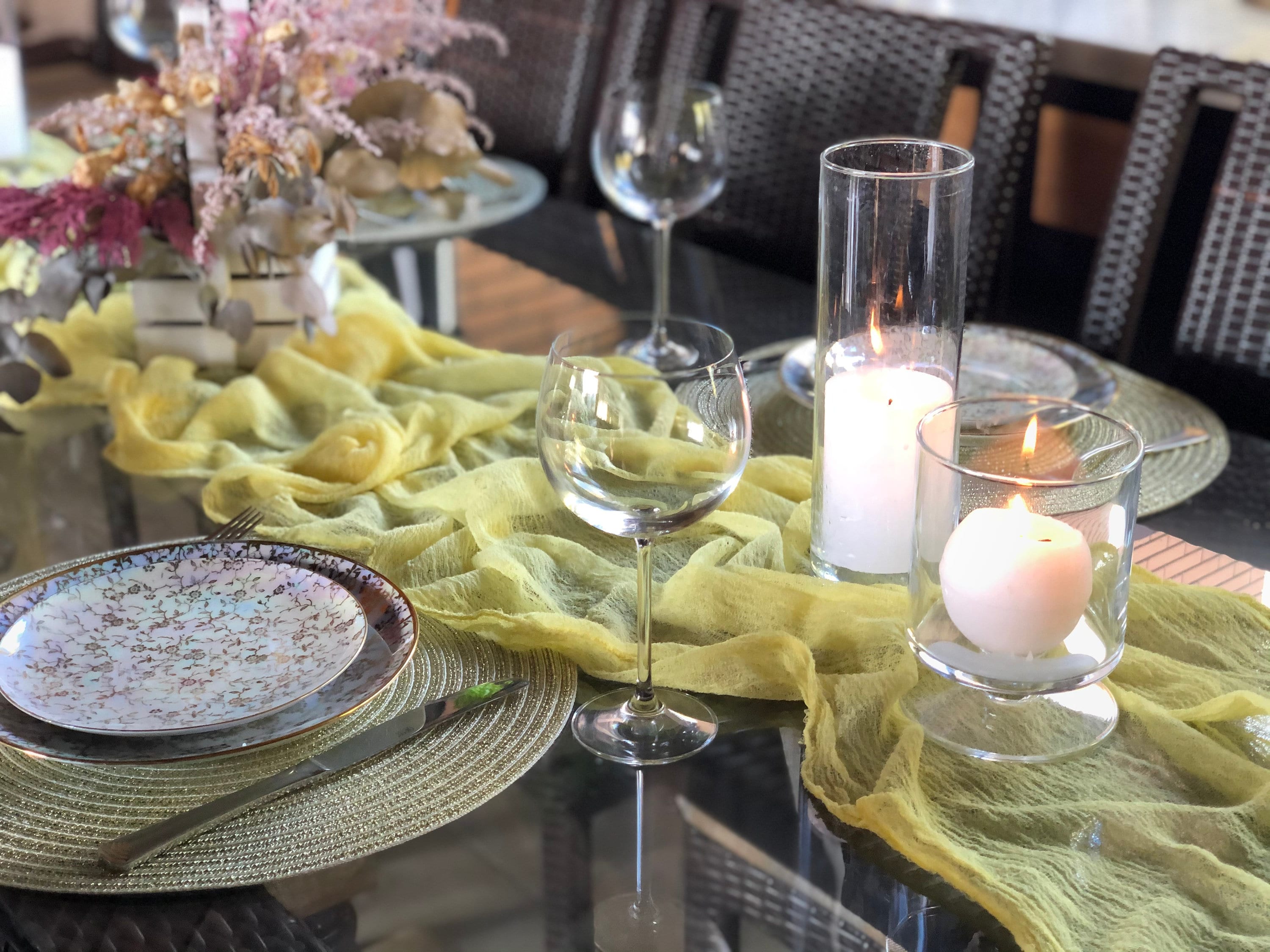 Lemon Cheesecloth Table Runner Many Color Farmhouse Country Etsy