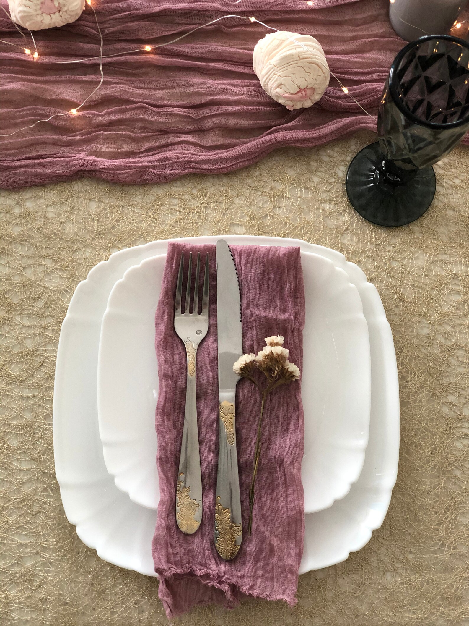 Dusty Rose Cheese Cloth Napkins Set of 4 Any Color Neutral Etsy