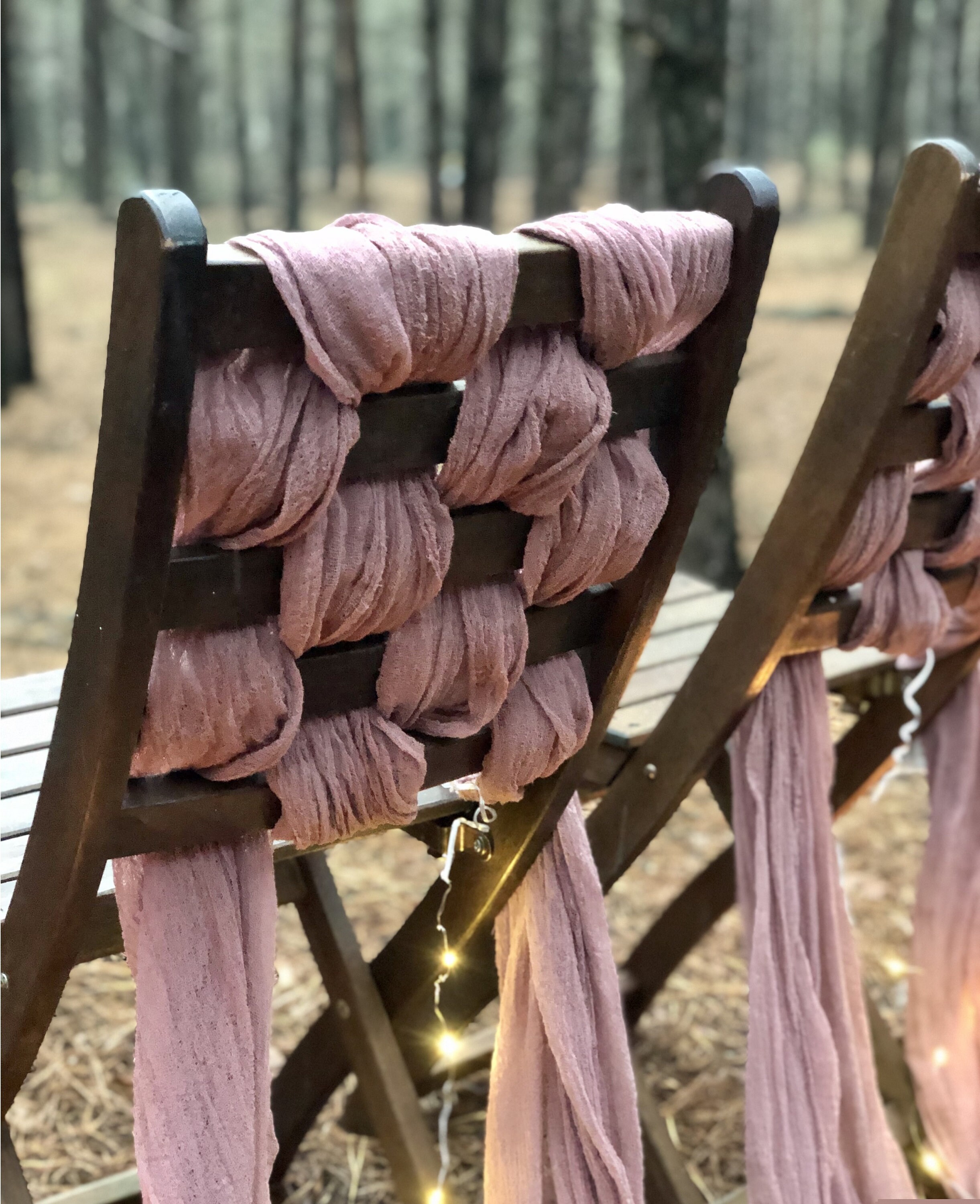 Dusty Rose Cheesecloth Chiavary Sashes Color Choise Vintage Etsy