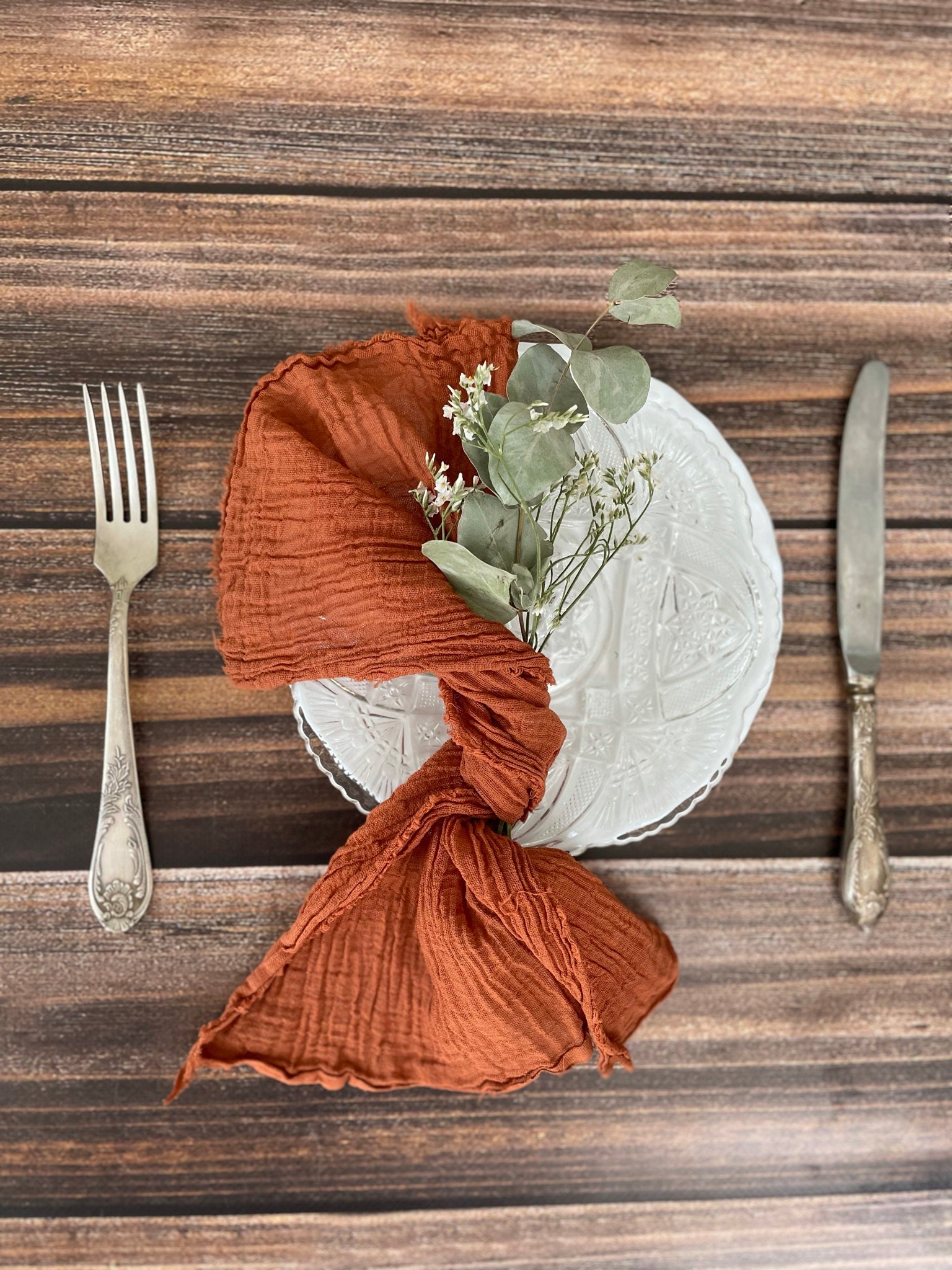 Napkins Set of 4 Many Color Cheesecloth Neutral Cotton Scrim Etsy