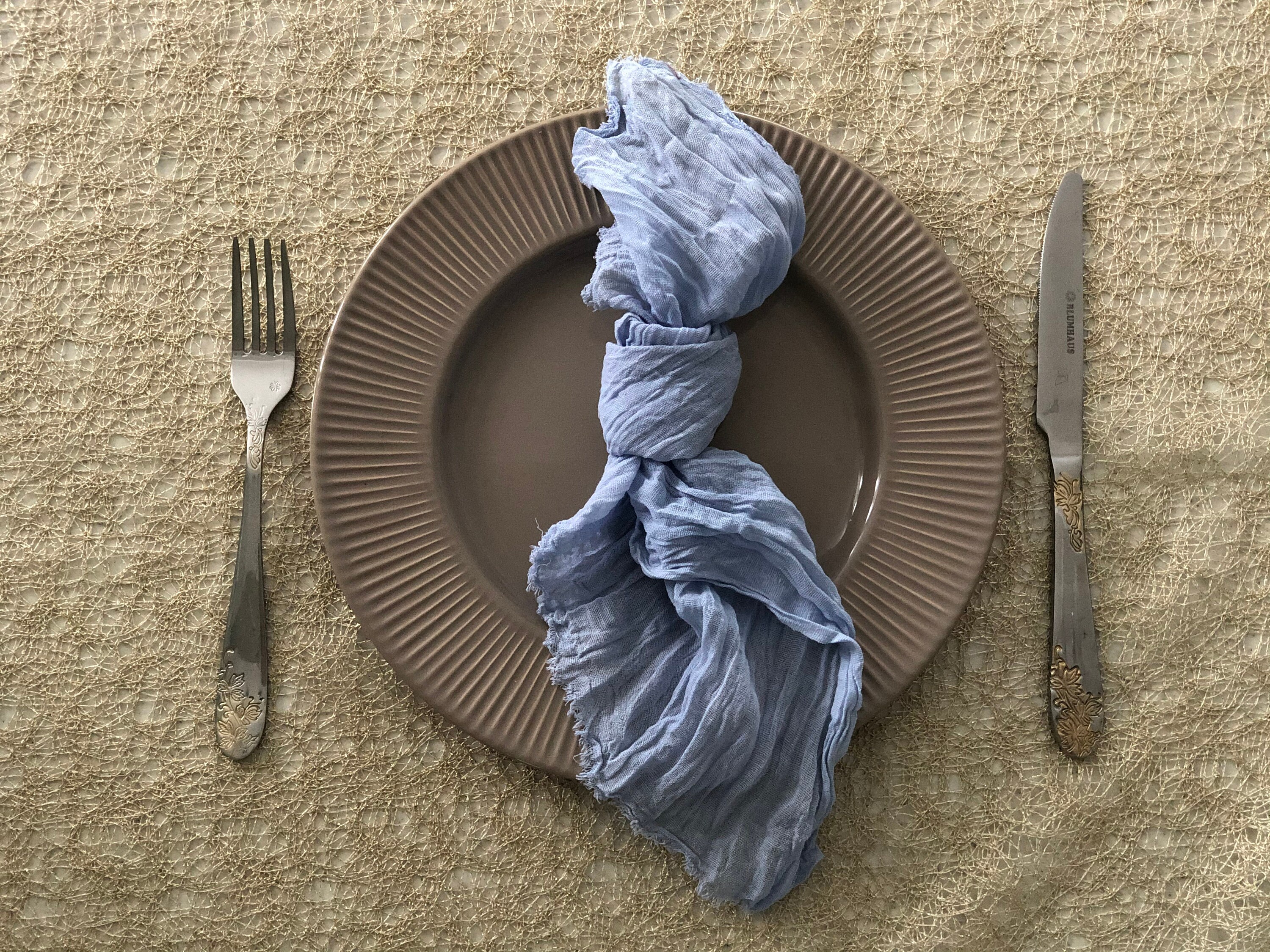 Gauze Napkins Set of 4 Color Choice Cheesecloth Hand Dyed Etsy