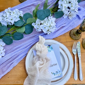 Set of Cream Wedding Cheesecloth Napkin Hand Dyed Napkin Gauze Napkin Any Color Boho Dinner Napkin Wedding Table Centerpiece Cocktail Napkin