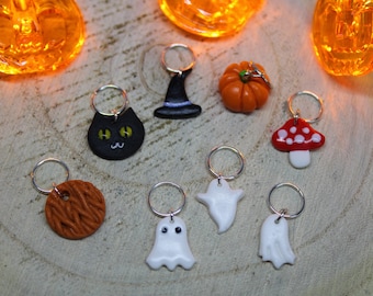 Anneaux marqueurs - Knitting Stitch Markers Handmade - Halloween - Gift