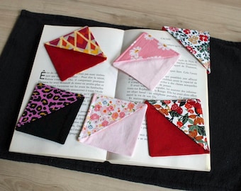 Marque page - Bookmark / Taille unique / Tissu / Cousu main