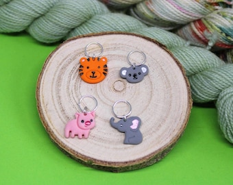 Anneaux marqueurs - Knitting Stitch Markers Handmade - Animal - Gif