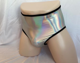 Spandex Shiny METALLIC Men Briefs Underwear Sissy Panties Bikini Brazilian M-XXL