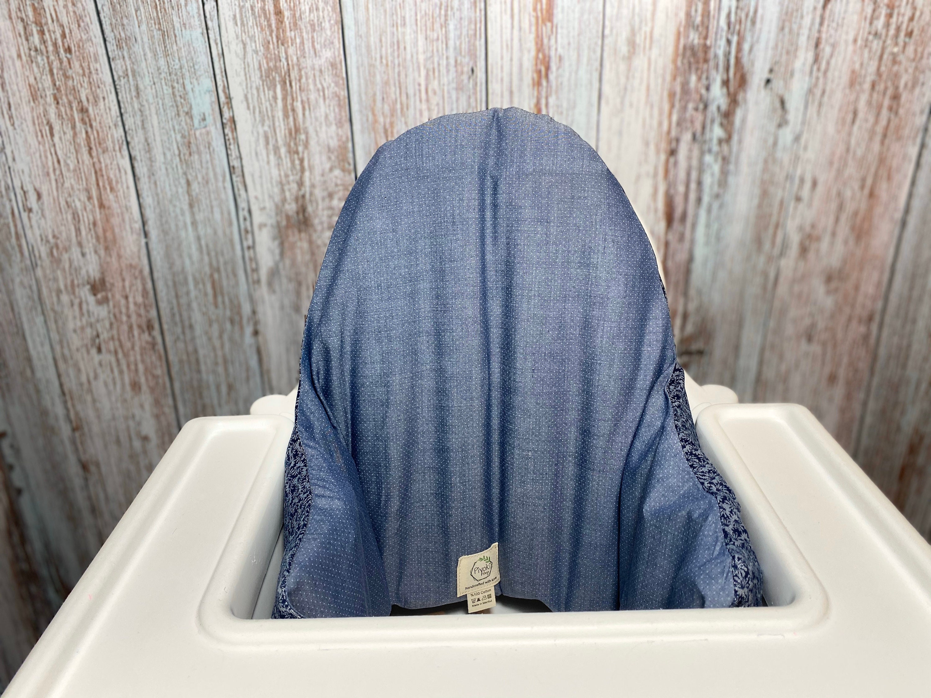 Ikea High Chair Cover Denim Blue Antilop Cushion Cover High Etsy