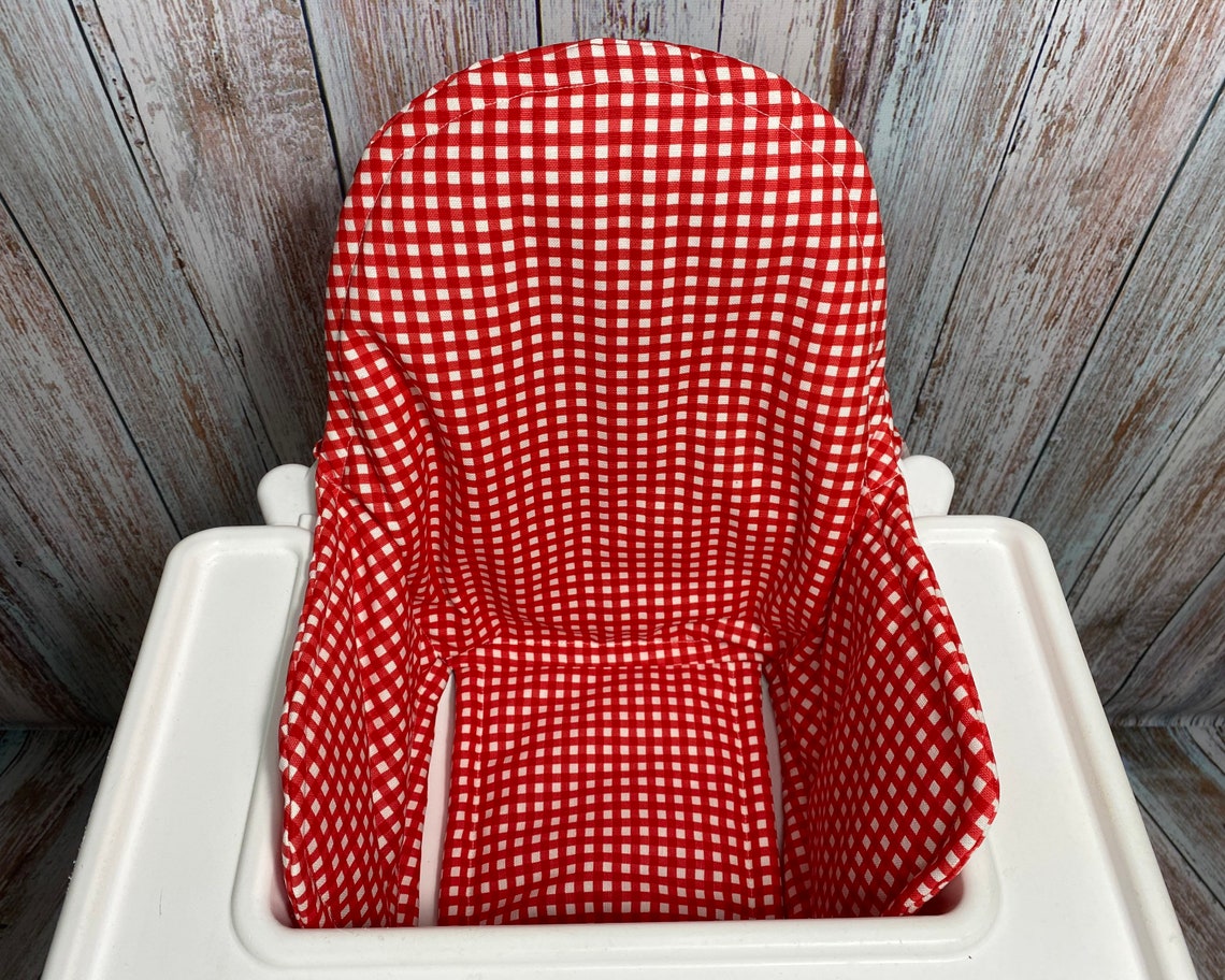 Ikea High Chair Cover Soft Seat cushion Gingham Check Etsy