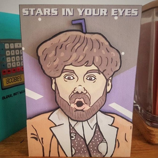 Carte de voeux inspirée des étoiles dans vos yeux 3D 6 x 4 po. Anniversaire, Noël, fête des pères, fête des mères, toutes les occasions - matériaux recyclés