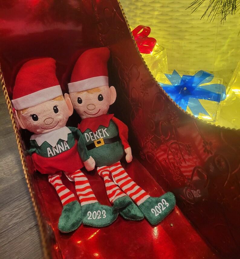 Personalized Christmas Elf Plush: Holiday Stocking Stuffer - Etsy