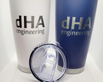 Personalized 20oz Stainless Steel Tumbler: Insulated Travel Mug with Lid & Straw