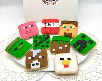 Minecraft Cookies Etsy