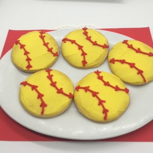 Softball Cookies Etsy