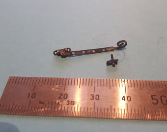 MPN-Catch Monkey Tail 10 Catch Monkey Tail 10 Window Fittings Black Vintage cast Iron Latch Stay Tudor Window Latch 12
