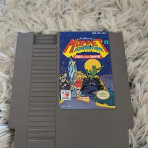 Nintendo Muppet Adventure Chaos Carnival Game NES - 1989 Original Game Cartridge - Nintendo Entertainment System - Retro Vintage Video Game