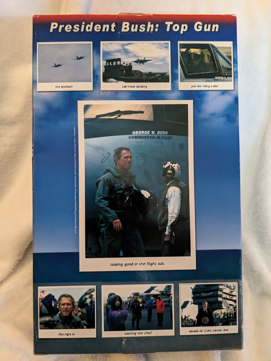 W. Bush Top Gun Action Figure Doll President Bush Doll With