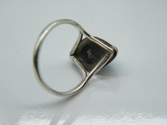 Sterling Silver and Larimar Statement Ring Size 6… - image 8