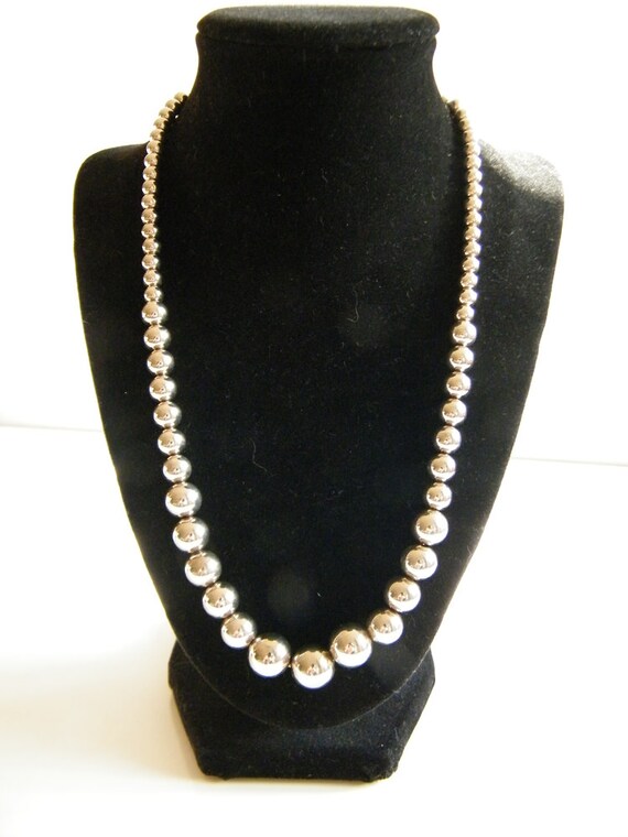 Dyadema Sterling Silver Beaded Necklace 