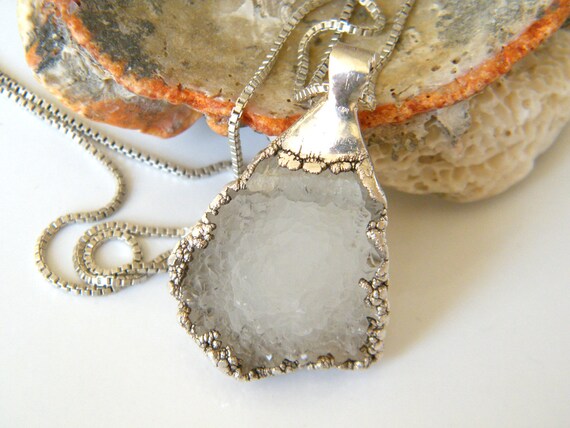 Druzy shop quartz jewelry