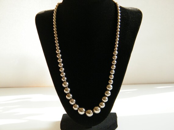 Dyadema Sterling Silver Beaded Necklace 